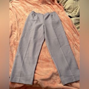 Alfred Dunner Lilac Purple Straight Leg Pull On Pants